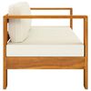 vidaXL Wooden Lounge Set Cream White