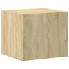 vidaXL Slim Storage Cabinet Sonoma Oak Engineered Wood Tall