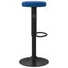 vidaXL Bar Stool Set of 2 Blue Velvet Height-Adjustable Bar Stool