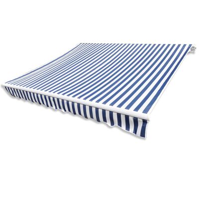 Awning Top Canvas Blue & White 13'x9' 10" (Frame Not Included)