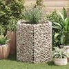 vidaXL Gabion Raised Bed Silver Galvanized Steel 39.4 x 35.4 x 39.4 in