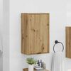 vidaXL Bathroom Cabinet with Door Artisan Oak 15.35 x 9.25 x 25.59 in
