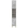 vidaXL Bathroom Cabinet Concrete grey Engineered wood Tall