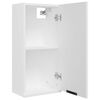 vidaXL Bathroom Cabinet White Engineered Wood Compact Bathroom Cabinet