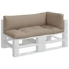 vidaXL Pallet Cushions 3 pcs Taupe Fabric
