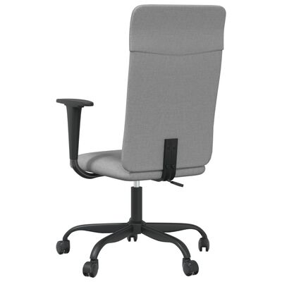 vidaXL Office Chair Light Gray Fabric
