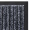 vidaXL Doormat Grey Polyester, PVC 35.4x47.2in Doormat Rectangular