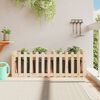 vidaXL Garden Raised Bed Natural Wood Solid Pine Wood 59.1x19.7x19.7 in