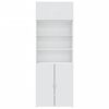 vidaXL Storage Cabinet White Engineered Wood Tall Storage Cabinet