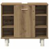 vidaXL Bathroom Furniture Set Artisan Oak Engineered Wood, Acrylic Medium