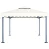 vidaXL Gazebo Cream Aluminum, Steel, Oxford fabric 157.5x118.1 in
