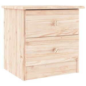 vidaXL Bedside Cabinet Natural Wood Solid Pine Wood Small
