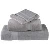 vidaXL Towel Set of 2 Grey 100% Cotton XL Durable Towel