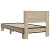 vidaXL Bed Frame Sonoma Oak Engineered Wood Single Durable