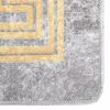 vidaXL Rug Grey 100% Polyester 63 x 90.6 in Area Rug Rectangular