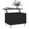 vidaXL Coffee Table Black Engineered wood, Metal Small Coffee Table
