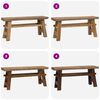vidaXL Bench Natural Color 39.37 x 11.02 x 16.93 in Solid Teak Wood