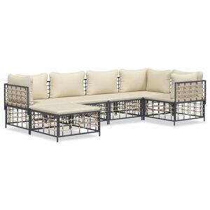 vidaXL Garden Lounge Set Anthracite