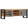 vidaXL TV Cabinet Natural wood and grey