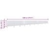 vidaXL Wind Screen Sand White Non-woven fabric, wood Large Collapsible