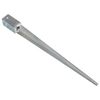 vidaXL Ground Spikes 2 pcs Silver 2.8x2.8x35.4" Galvanised Steel
