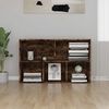 vidaXL Book Cabinet Smoked oak Engineered wood Medium Book Cabinet