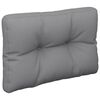 vidaXL Pallet Cushion Grey Fabric (100% polyester) 19.7x15.7x4.7 in