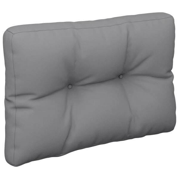 vidaXL Pallet Cushion Grey Fabric (100% polyester) 19.7x15.7x4.7 in