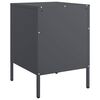 vidaXL Bedside Cabinet Set of 2 Anthracite Steel Medium