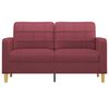 vidaXL 2-seater Sofa Wine Red Fabric (100% polyester), metal, textilene