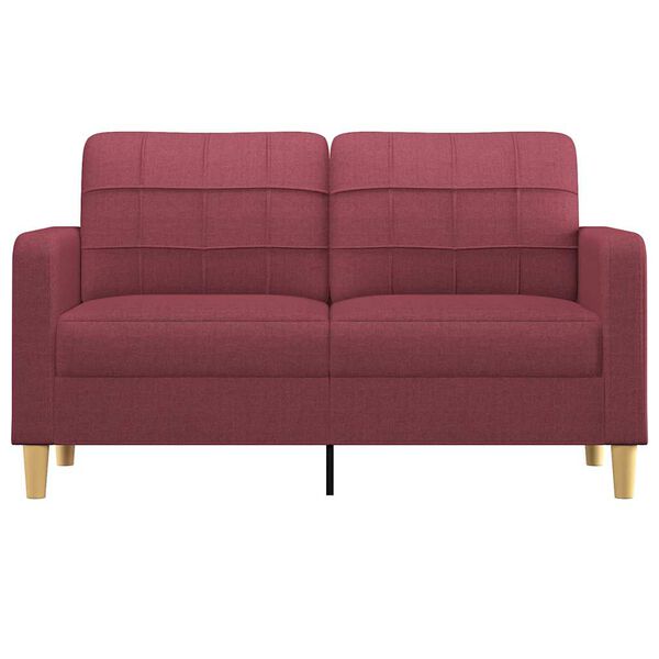 vidaXL 2-seater Sofa Wine Red Fabric (100% polyester), metal, textilene