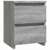 vidaXL Bedside Cabinet Set of 2 Grey sonoma Engineered wood