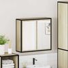 vidaXL Bathroom Mirror Cabinet Sonoma Oak Engineered Wood Medium