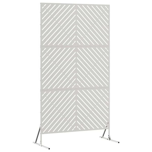 vidaXL Privacy Screen Grey 39.37 x 19.69 x 70.87 in Steel