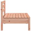 vidaXL Garden Sofa Natural Wood Solid Douglas Fir wood Single Modular