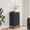 vidaXL Sideboard Black Engineered wood Medium Storage Cabinet