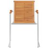vidaXL Garden Chair Set of 2 Teak Look Solid Acacia Wood with oil finish