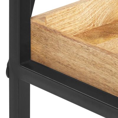 vidaXL 5-Tier Bookshelf 35.4"x15.4"x131.5" Solid Mango Wood