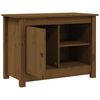 vidaXL TV Cabinet Honey brown Solid Pine Wood Fits standard TV sizes