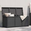 vidaXL Storage Box Black Polypropylene with rattan look Medium