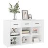 vidaXL Sideboard High gloss white Engineered wood Medium Sideboard