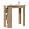 vidaXL Bar Table Artisan Oak Engineered Wood Medium Bar Table
