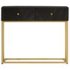 vidaXL Console Table Black Solid mango wood and iron Console Table