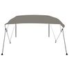 vidaXL 4-bow Bimini Top Grey 95.7x77.2x53.9"