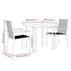 vidaXL Garden Dining Set Black