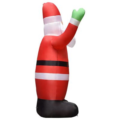 vidaXL Inflatable Santa Claus with LEDs Christmas Decoration IP44 14.8'