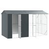 vidaXL Bird Cage Anthracite 169.29 x 81.89 x 97.24 in Galvanised Steel