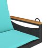 vidaXL Patio Swing Bench Black