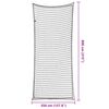vidaXL Trailer Net with Elastic Rope Black 26.2x11.5' PP