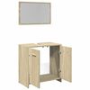 vidaXL Bathroom Furniture Set Sonoma Oak Engineered Wood Medium